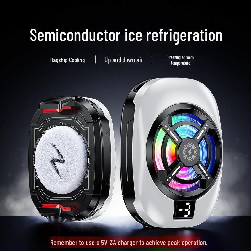 TH16 Magnetischer Handy-Kühler: Eis-Kühlradiator-Rückseitenclip für Gaming & E-Sports.