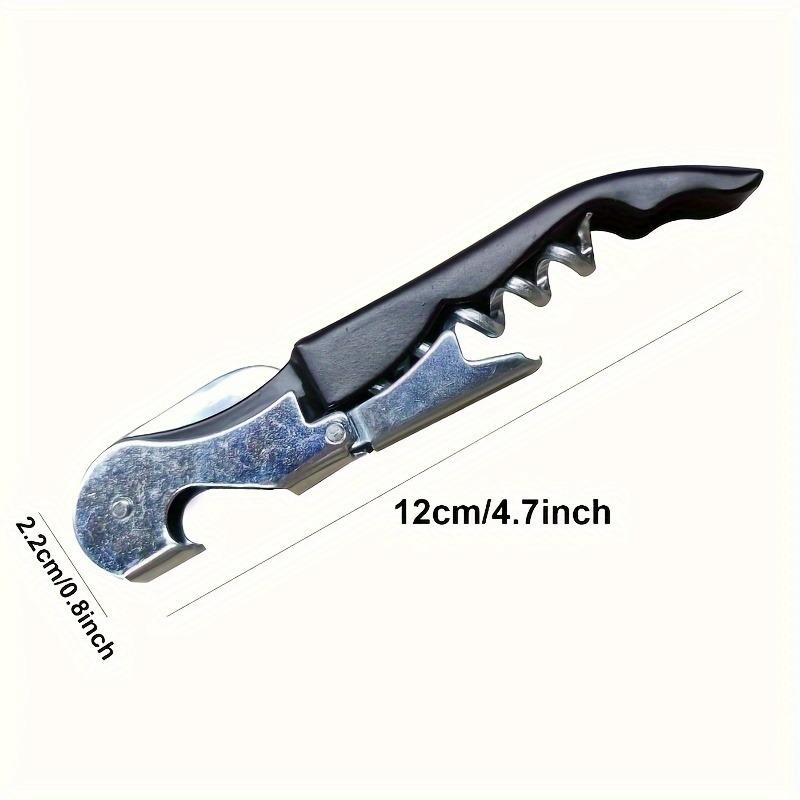 1pc, Easy-Glide Stainless Steel Corkscrew - 4.7" Effortless Wine Opener For Home & Rv Use