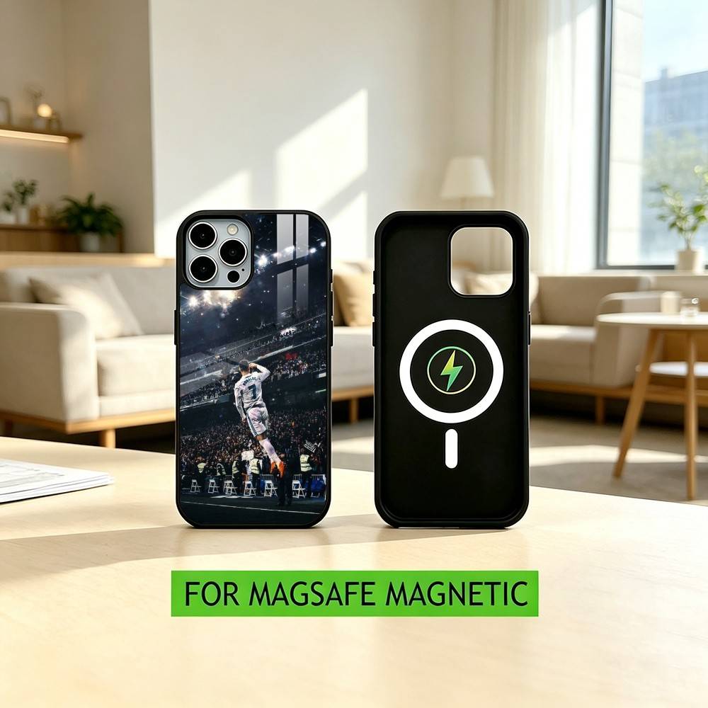 F-Football For CR7 R-onaldo 7 Phone Case For iPhone17,16,15,14,13,12,11 Plus,Pro Magnetic For Magsafe Wireless Charging