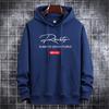 Autumn Men's Trendy Hooded Sweatshirt - Thin, Printed, Casual & Comfortable Pullover.