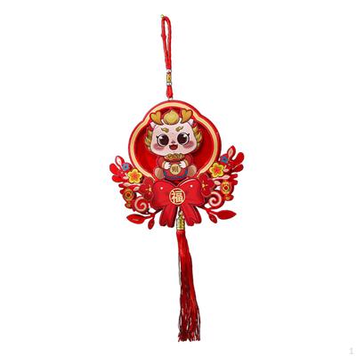 Dragon Door Sign for Chinese Year with Tassel Pendants And Fu Characters