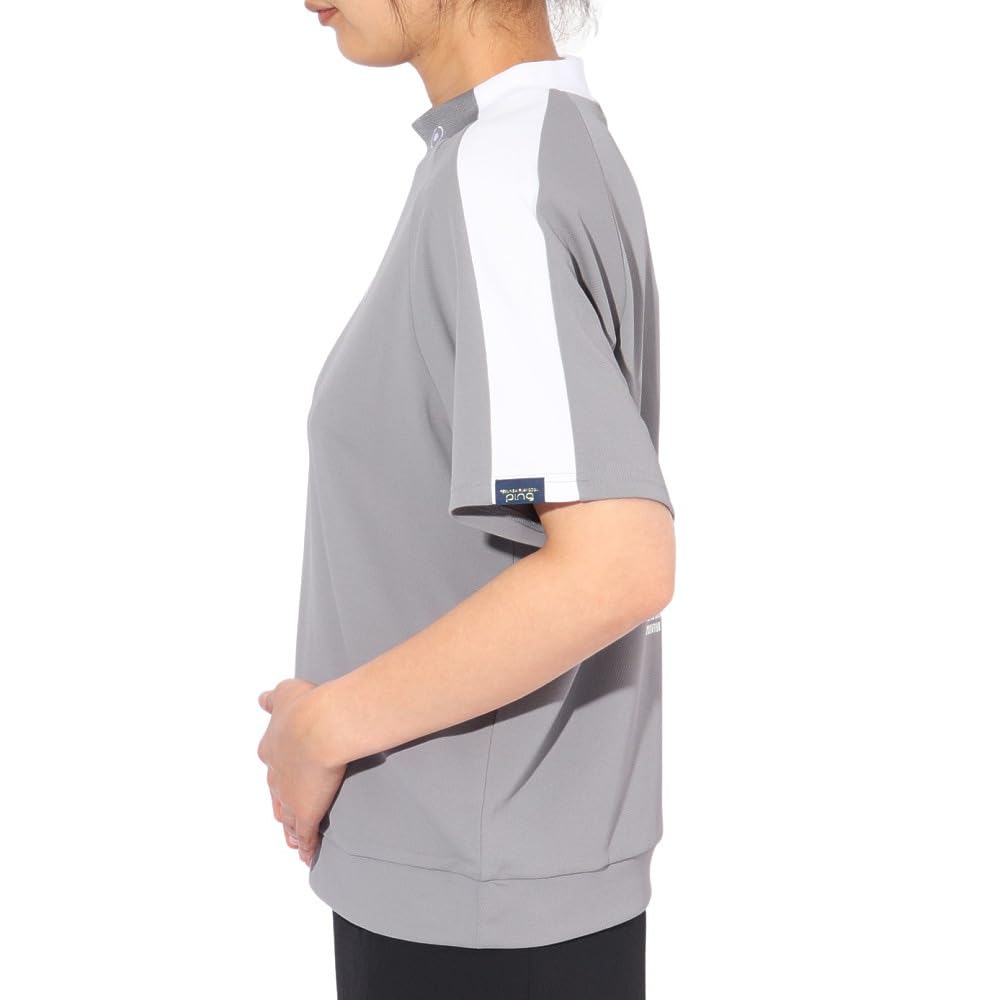 Ping Apparel Short Sleeve High Neck Shirt Golf Undershirt Size S Women's (Brand Logo) / / 622-5167304 020_Gray,