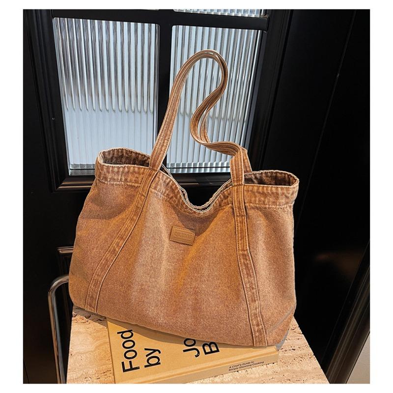 Customized Vintage Denim Bag for Women 2025 New Small Retro Shoulder Bag Casual Tote Bag