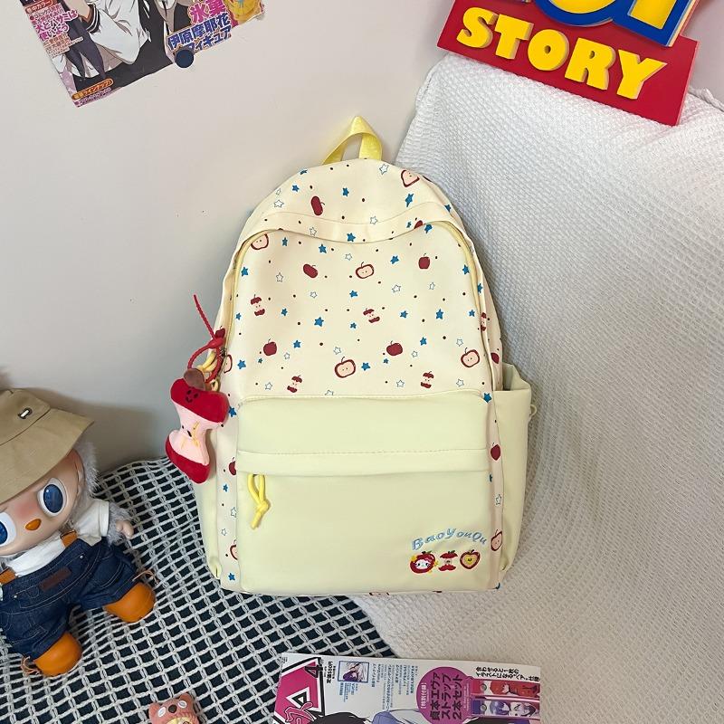 Spring New Schoolbag Korean Ins High Value Primary and Secondary School Students Light Backpack Fresh and Sweet Soft Girl Backpack