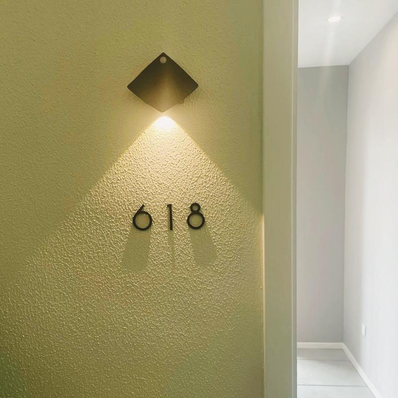 Moderne Selbstklebende Acryl Hausnummer 3D Plaketten Einfache DIY Montage für Wohnung Büro Hotel Heim Beschilderung