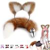 Butt Plug Anal Sex Toys Sexy Plush Cat Ear Headband Necklace Set Massage Sex toys For Women Couples Cosplay Fox Tail