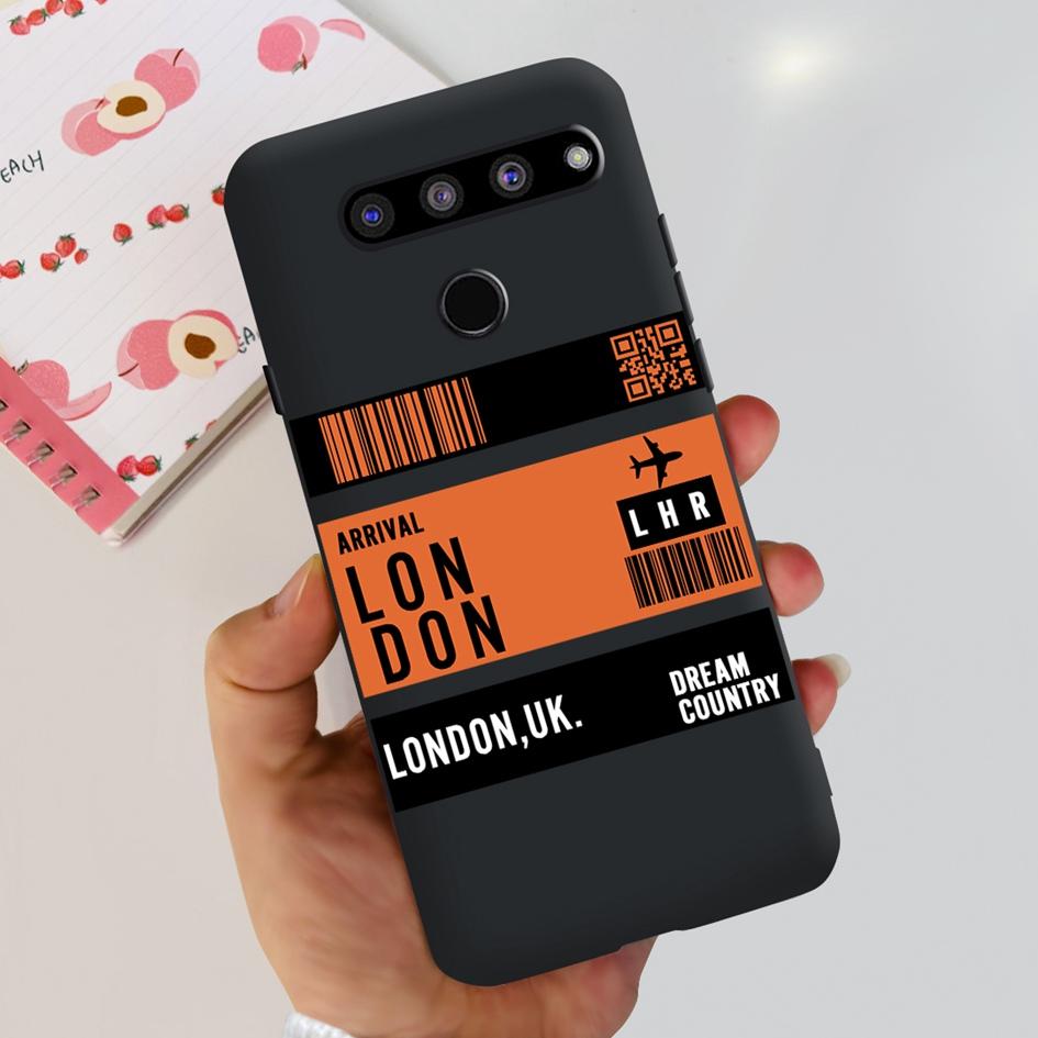 For LG V35 ThinQ Case Cover For LG V40 V50 V50S ThinQ Shockproof Silicone Cases Fashion Flower Soft Funda For LGV50 ThinQ Bumper