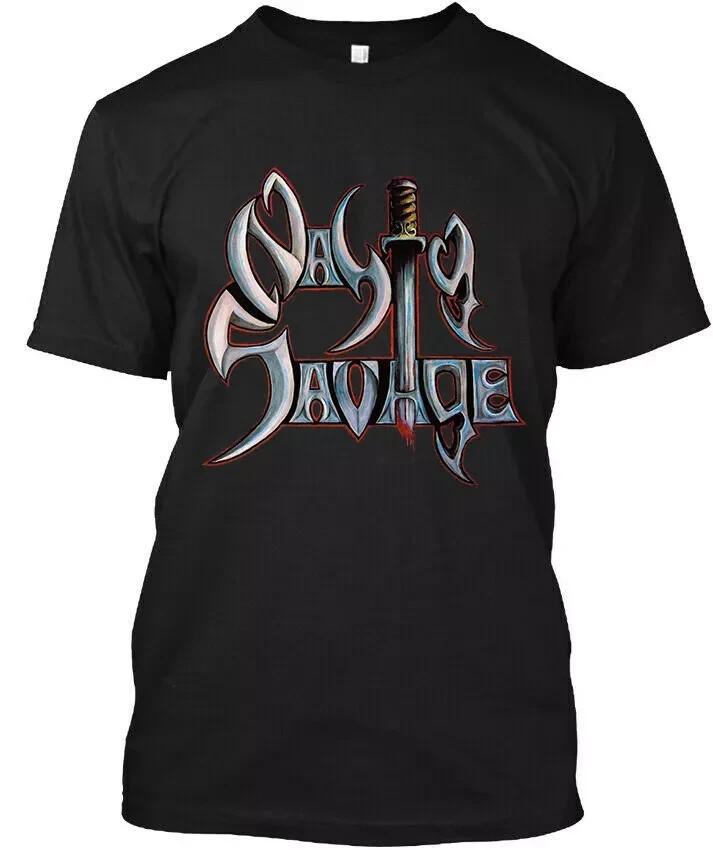 Nasty Savage American Thrash Metal Band Music Retro Logo T-Shirt Size M