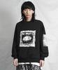Deumakeu Square Graphic Sweatshirt Black