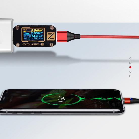 Charging Cable Magnetic Aluminium Alloy Portable Fast Charging Phone Plug for iPhone