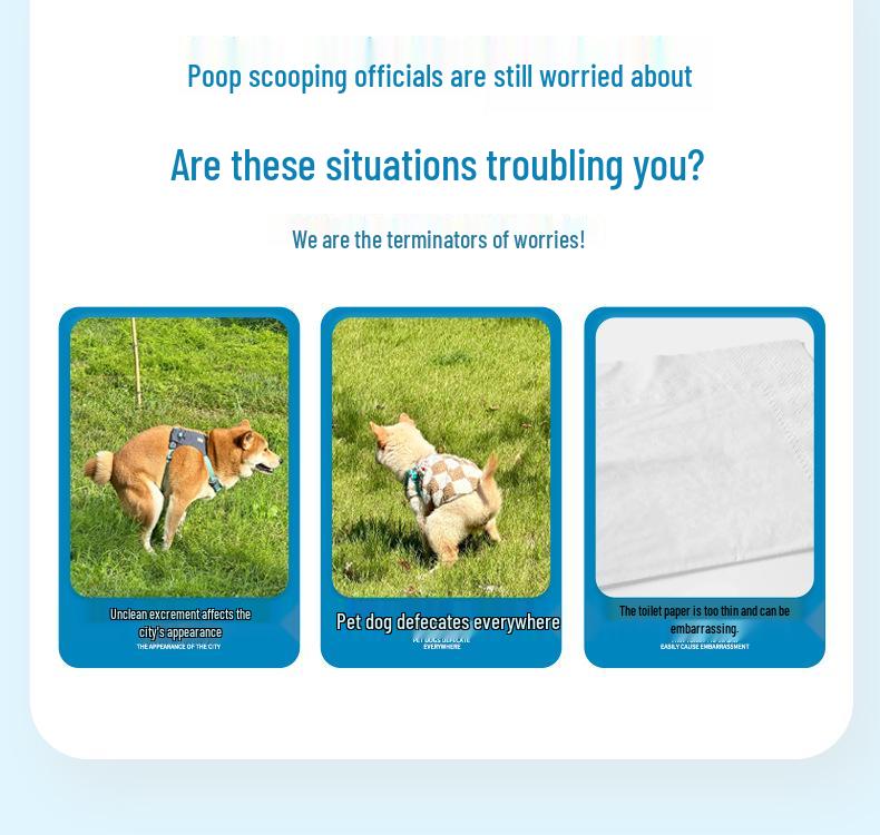Biodegradable Double-Layer Dog Poop Bags – Thick & Disposable for Outdoor Use