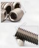 10 pcs M1.6 M2 M2.5 M3 M4 M5 M6 M8 M10 X 3-60 mm Pure Titanium TA2 GR2 Cup Point Flat Culet Headless Hex Allen Socket Screw Bolt