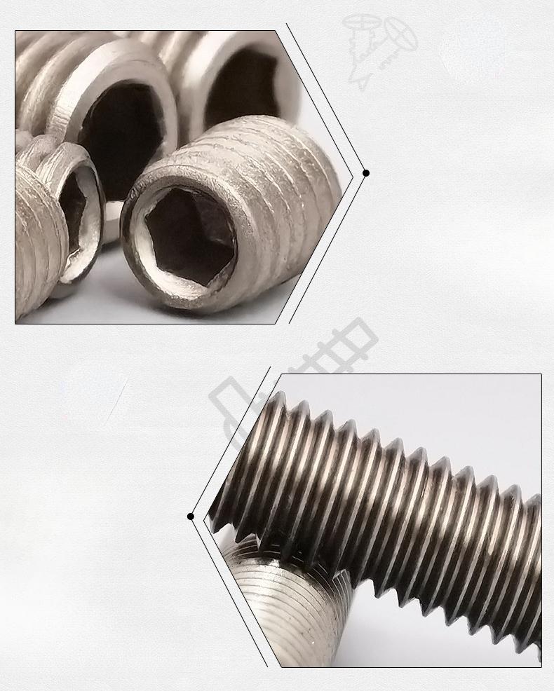 10 pcs M1.6 M2 M2.5 M3 M4 M5 M6 M8 M10 X 3-60 mm Pure Titanium TA2 GR2 Cup Point Flat Culet Headless Hex Allen Socket Screw Bolt