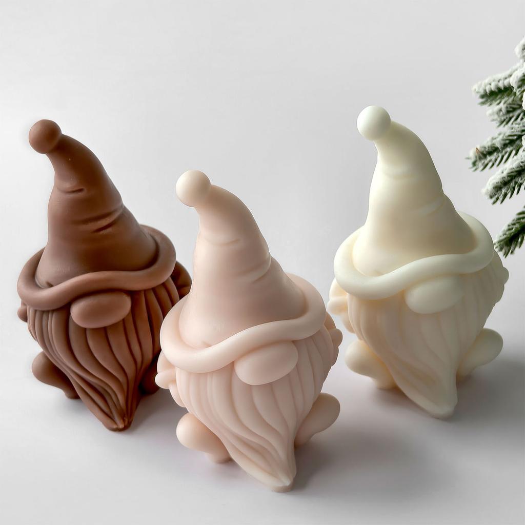 Zwergenkerze Silikonform Mehrzweck Silikonform zur Herstellung von Kerzen Seife Feiertagsdekoration Epoxidharz