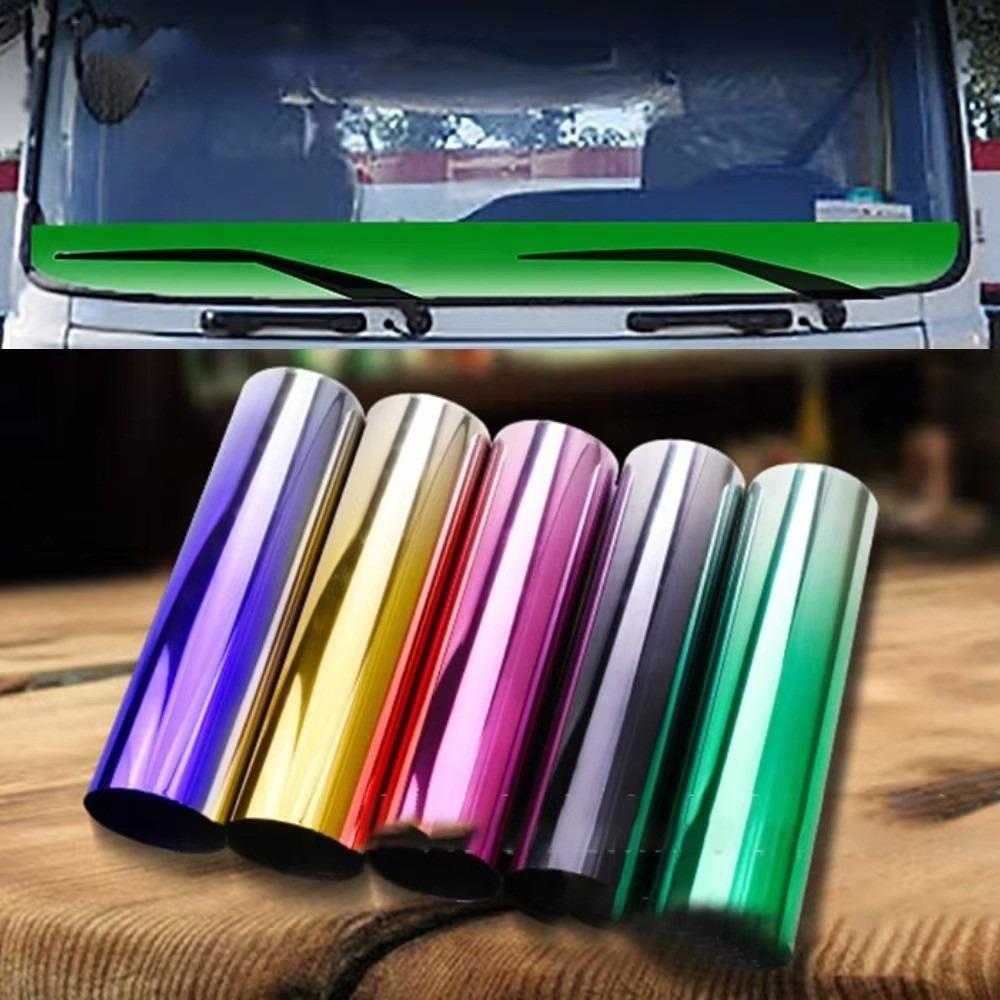 Iridescent Chameleon Windshield Film Heat Insulation Windshield Banner Car Sun Visor Strip