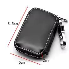 1PCS Genuine Leather Key Wallet Car Key Bag Multi Function Key Case For Toyota Yaris Hilux Prius Auris Supra Corolla Camry