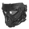 Black Full Face Guard Protection Transparent Lens Ergonomic for CS Game Halloween Outdoor Activities