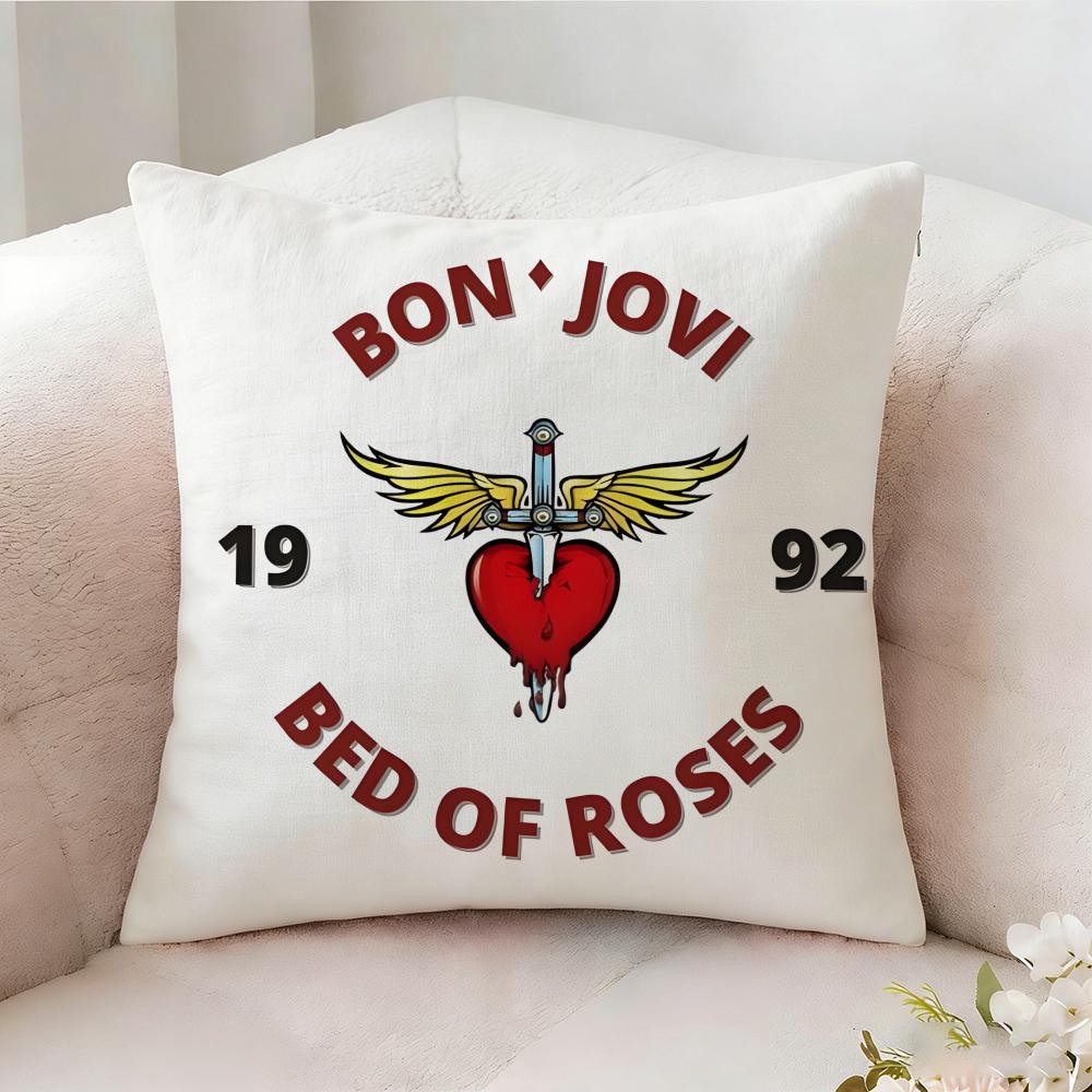 B-bon Jovi BAND SINGER Pillow Case Pillowcase, Double-sided Printed, Sofa Cushion, Bedroom Headboard Pillow