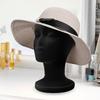 Flocked Foam Model Head Black Mannequin Head Stand Model Velvet Female Suitable For Displaying Wigs, Showcasing Hats, Jewels,