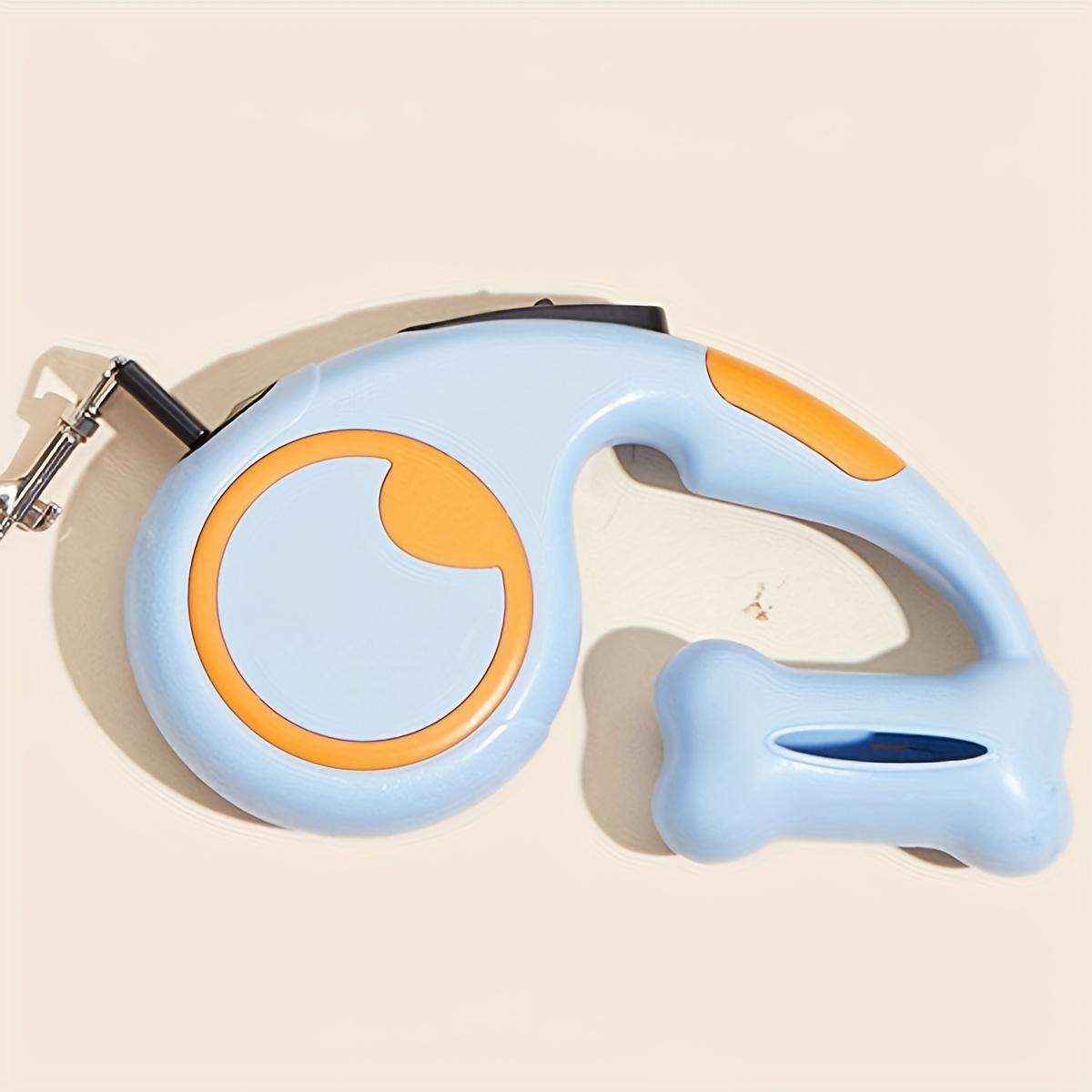 

1pc 3m 5m Retractable Pet Leash One Click Brake Automatic Adjustable For Small Medium Dogs Walking Outdoor Training Pet Supplies M светло-синий