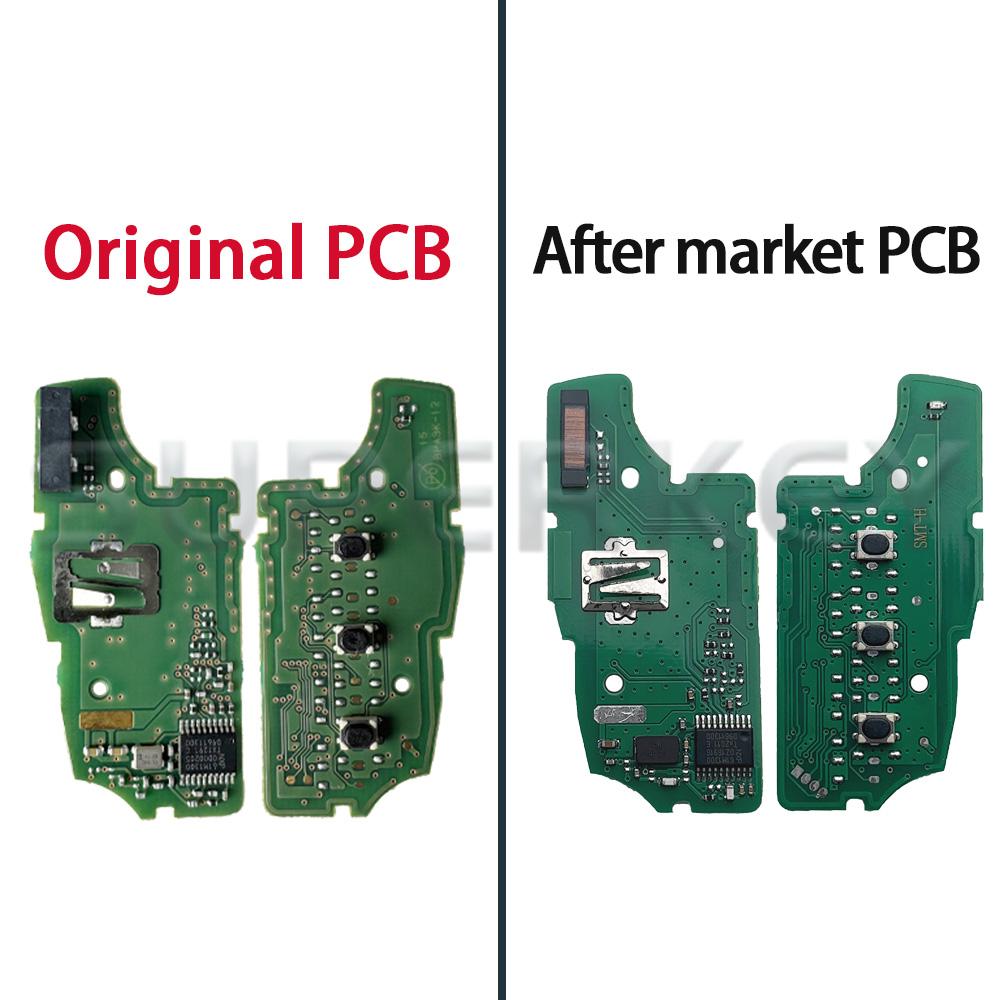 SUPERKEY OEM Original PCB For Renault Megane3 Logan2 Duster Kadjar Captur Symbol Dacia 4A Chip 433MHZ PCF7961M Smart Flip Key