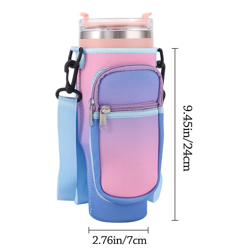 Shoulder Strap Cup Sleeve Adjustable Water Cup Bags Water Bottle Holder Pouch for Stanley 40oz Cup