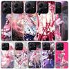Madoka Magica Anime Weiche Hülle für Xiaomi Redmi Note 15 14 13 12 Pro Plus Handyhülle 14S 11S 11T 11E 10S 10 4G Muster Schale Rot