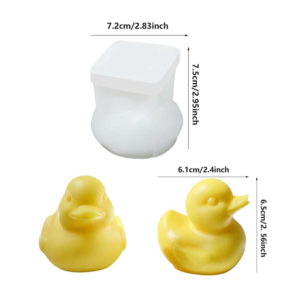 

Smooth Duck Scented Candle Silicone Mold DIY 3D Seated Animal Resin Mould Ceramic Gypsum Clay Making Tool Craft Gifts Home Decor