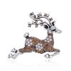 Women Lady Creative Cartoon Sika Deer Brooch Clothing Accessories Christmas Xmas Gift