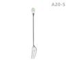 Diamond Spoon Fork Stainless Steel Long Stirring Spoon Exquisite  Teaspoon For Ice Cream Dessert Coffee Cocktail Mug