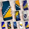 Bosnia and Herzegovina Flag Funda Case For Samsung Galaxy S25 Ultra S9 S10 S20 S21 S22 Plus S23 Ultra S24 FE Phone Cover