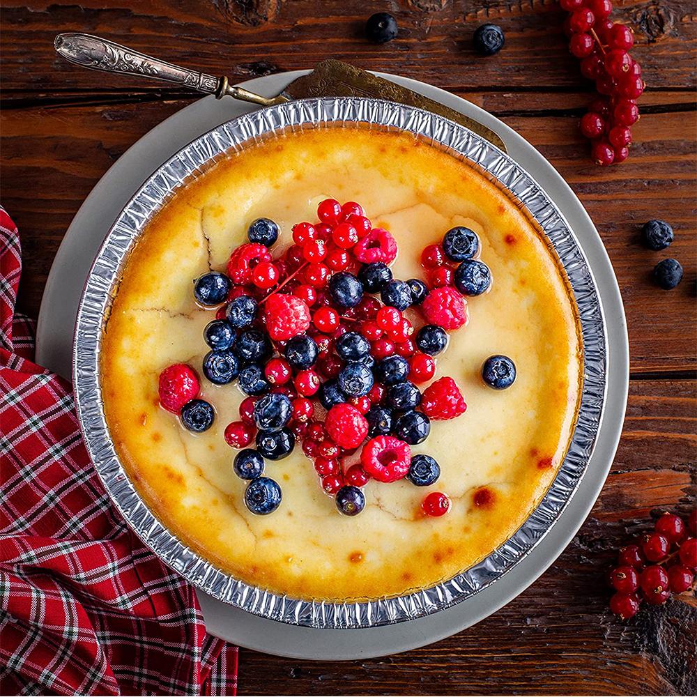 20PCS 9 Inch Durable Aluminium Tin Foil Trays Round For Cooking & Storage & Oven