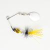 5Pcs Spinner Fishing Lure with Feathered Treble Hooks Artificial Hard Baits Spinnerbait for Bass Salmon Trout