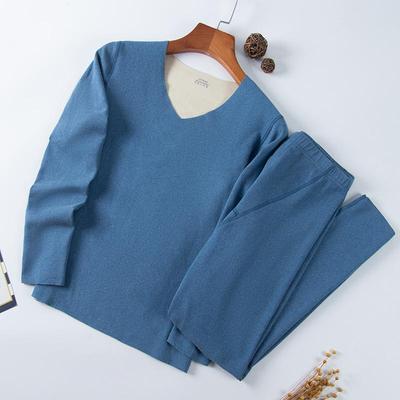 Unisex Seamless Thermal Underwear Set: Double-Sided Sanded, Autumn/Winter Slim Fit with Velvet Bottoming Shirt
