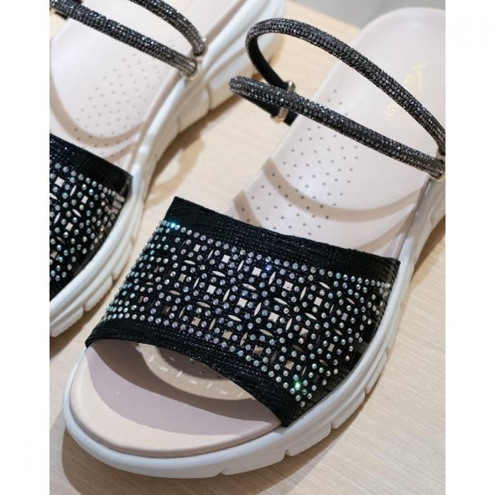 Vainer 9x60 Black Women Sandals Comfort