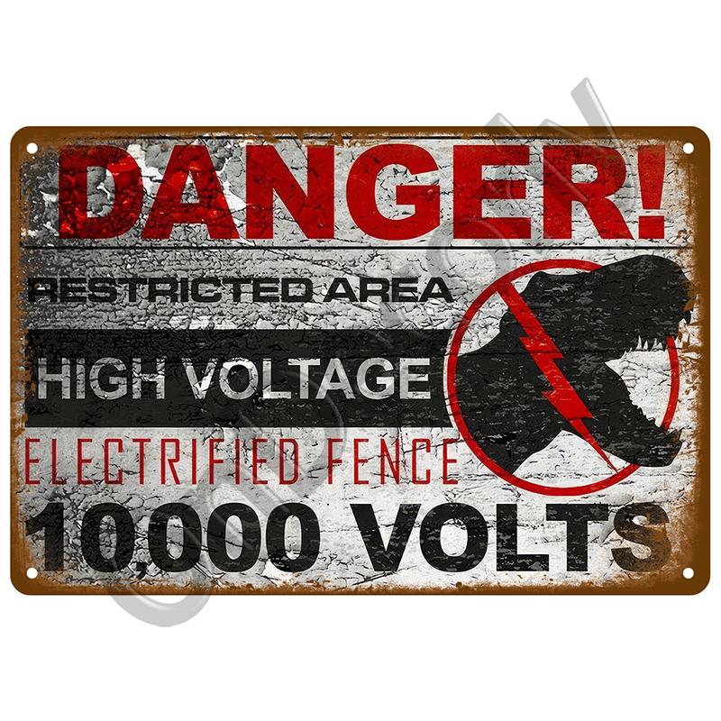 Retro výstražná plechová cedule Nebezpečí Vintage plechová cedule Plakát Kovová deska pro garáž Domácí muž Jeskyně Nástěnná výzdoba Umělecké hospody Plakát Pozor