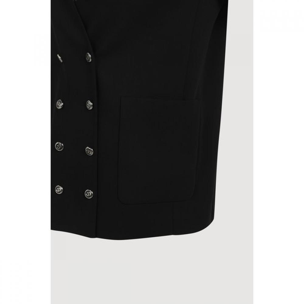 Lucky Chouette Short Sleeve No Collar Double Jacket Lqjam24540