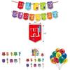 Härligt Numberblocks-tema Ballong Dragflagga Set För Festliga Födelsedagsfiranden