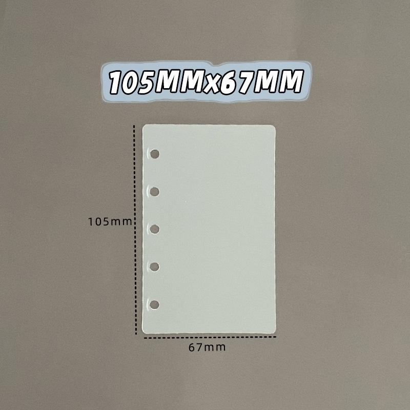 Frosted Plastic Binder Dividers – Clear Multi-Hole Top-Flip Index Pages