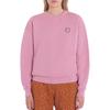 Maison Kitsune SS24 Fox Head Patch Crewneck Long Sleeve Sweatshirt Women Sweatshirt Rose-Pink MW00315KM0307-P625