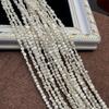 1String Mini White Natural Shell Mother of Pearl Beads, Boho Double-Sided Light Beads, 3-5mm, for DIY Jewelry Making, Perfect Love Wedding Craft, 36cm