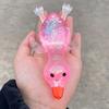 Divertente Tabas Squishy Anatra Aurora Maltosio Giocattolo da Spremere Anatra Morbida Colorata Sollievo dallo Stress Decompressione Giocattolo Elastico per Adulti Regalo