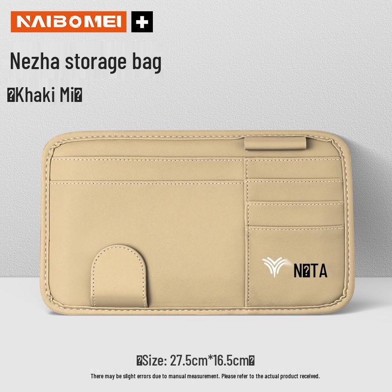 Nezha Car Sun Visor Clip: Holds Documents, Glasses, and Decor for U/V/S, N01, and 03E Models.