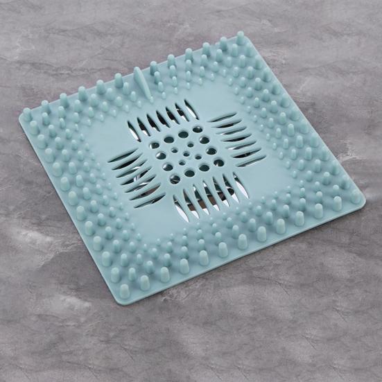 4-teiliger Duschablauf-Haarfänger, quadratisches Kunststoff-Spülbeckensieb, Anti-Verstopfungs-Filter für Badewanne und Küche, verhindert verstopfte Rohre, Haarschutz