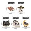 Cute Cats Enamel Pins Custom MOTHERFLUFFER Alien Cat Brooches Lapel Badges Cartoon Animal Jewelry Gift for Kids Friends