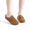Fashion Crestar Summer Suede Clogs Sandals For Women Outdoor Classic Non-slip Beach Potato Shoes Lady New Comfy Soft Insole Flat Mules