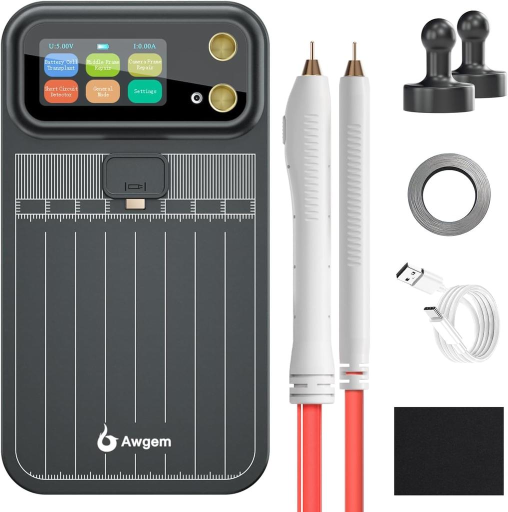 Awgem Spot Portable 5000mAh Mode Mini Spot Spot Welding DIY Battery Pack Repair Old Japanese Instructions Available for Download Welder, 99-Stage