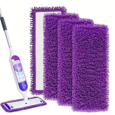Reusable Microfiber Mop Replacement Pads, Hard Floor Cleaning