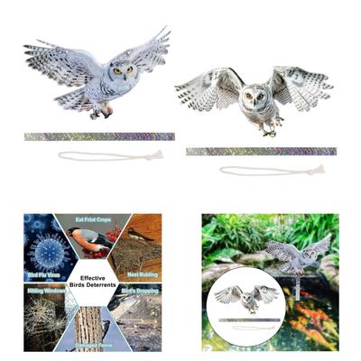 Flying Owl Statue Collection Adorable Cute Ideal Gift Lifelike Yard Art Sculpture for Lawn Office Bedroom Indoor Outdoor Balcony