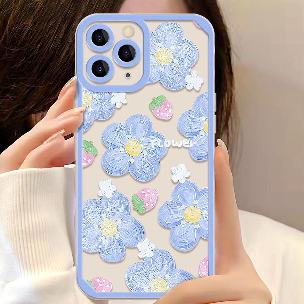 Flower Case for Xiaomi Redmi Note 13 14 Pro 5G 12 14 4G 10 11 12 13 14 Pro Plus 5G 11S 12S Transparent Thin Silicone Soft Cover